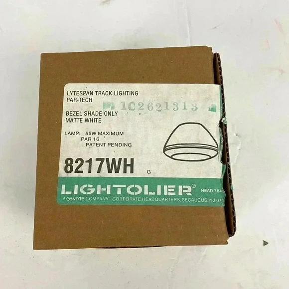 Lightolier Par-Tech PAR16 Bezel Shade ONLY Matte White Part 8217WH - Picture 3 of 10